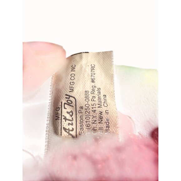 Kids puppet  Plush Green & Pink Bug With Blue Shoes & Wings Arts toy - Picture 5 of 5